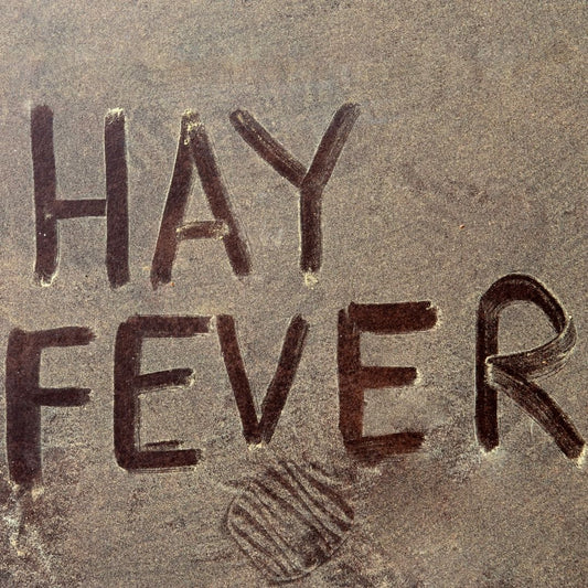 Hay fever written in pollen