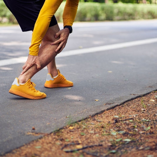 Runner with achilles tendinitis