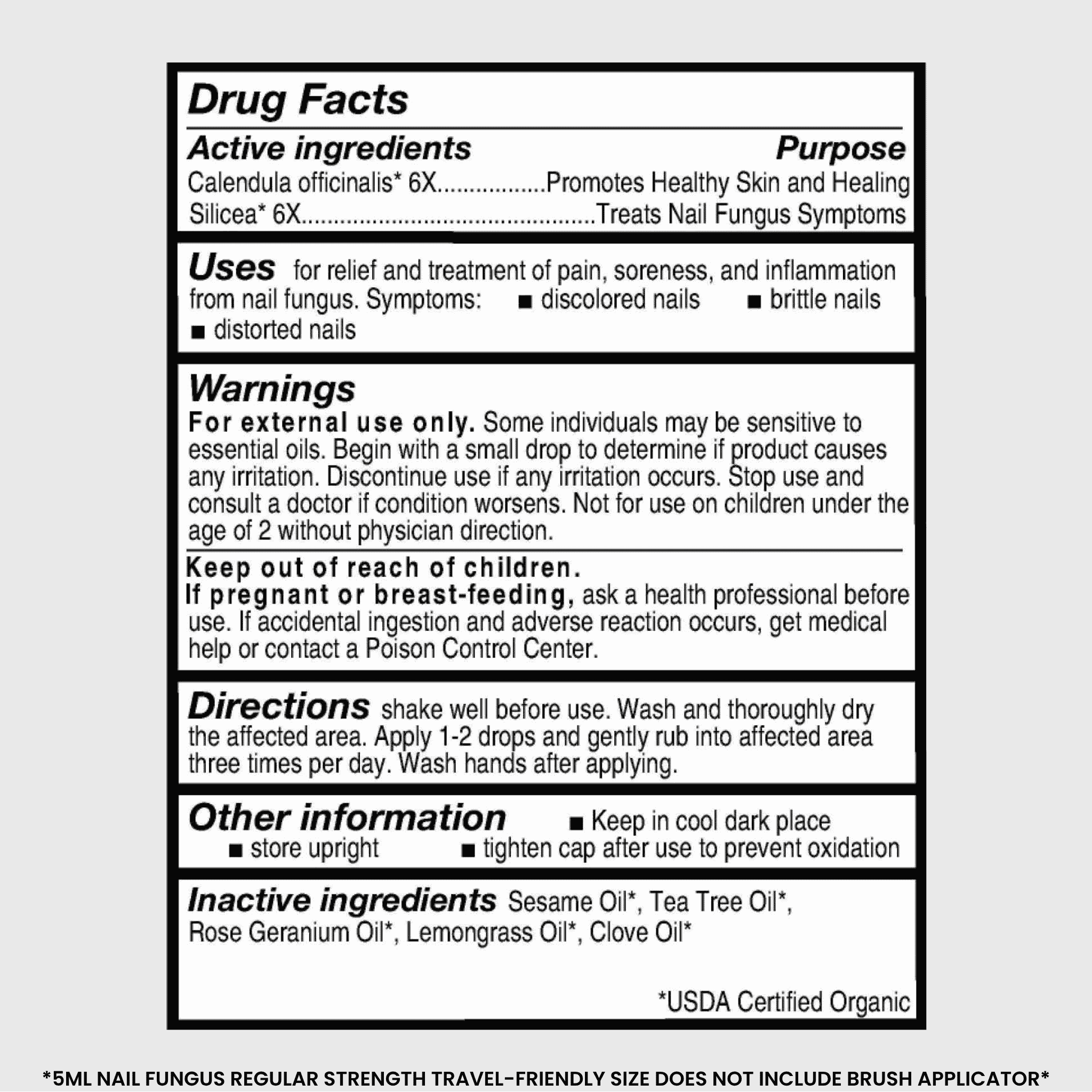 Nail Fungus Control Travel Size