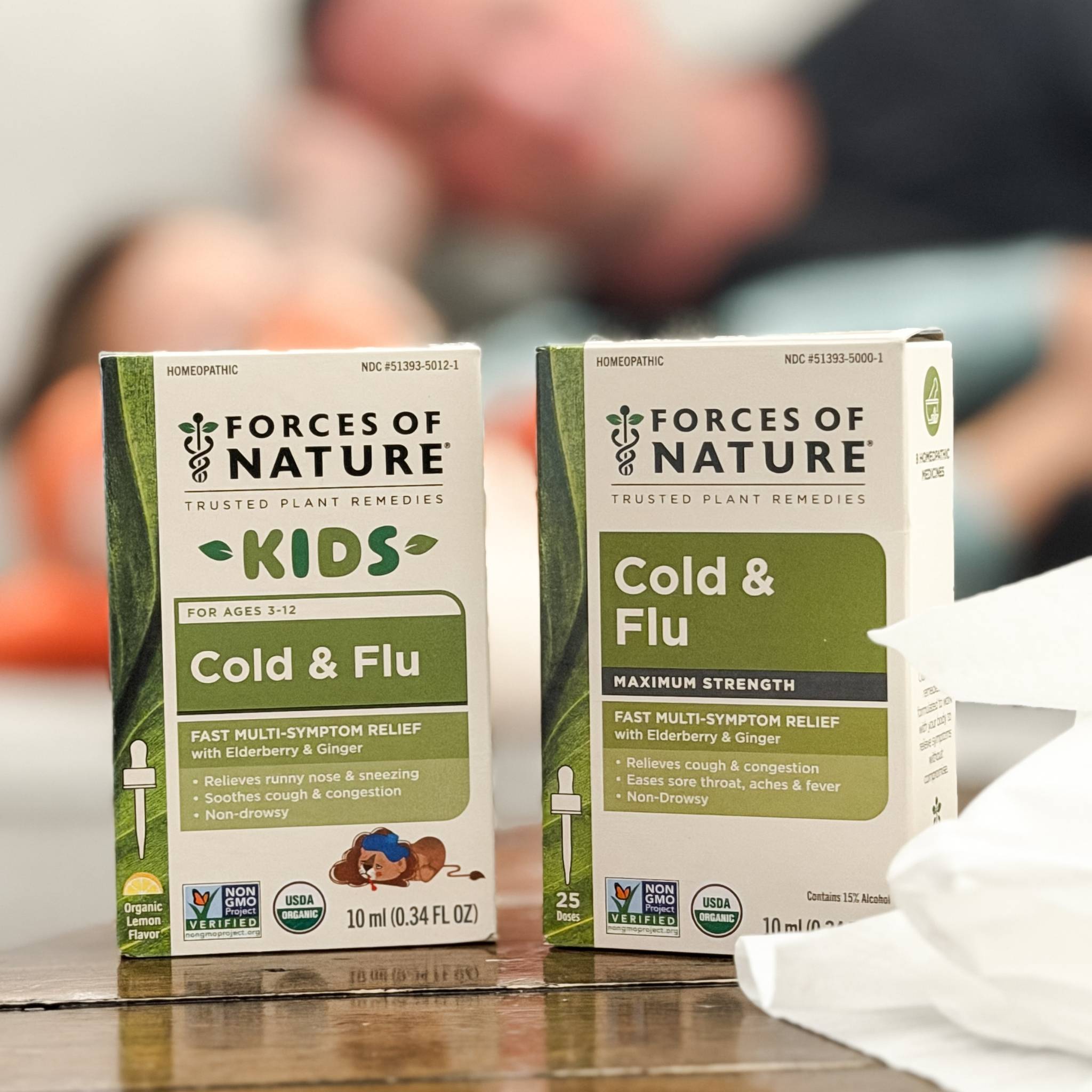 Forces of Nature Cold & Cough Maximum Strength Drops | Plant-Based