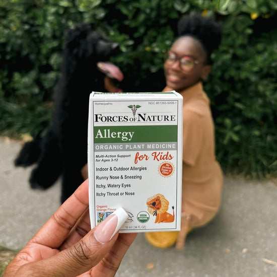 Children's Allergy Medicine Natural Allergy Relief Drops for Kids Forces of Nature Medicine