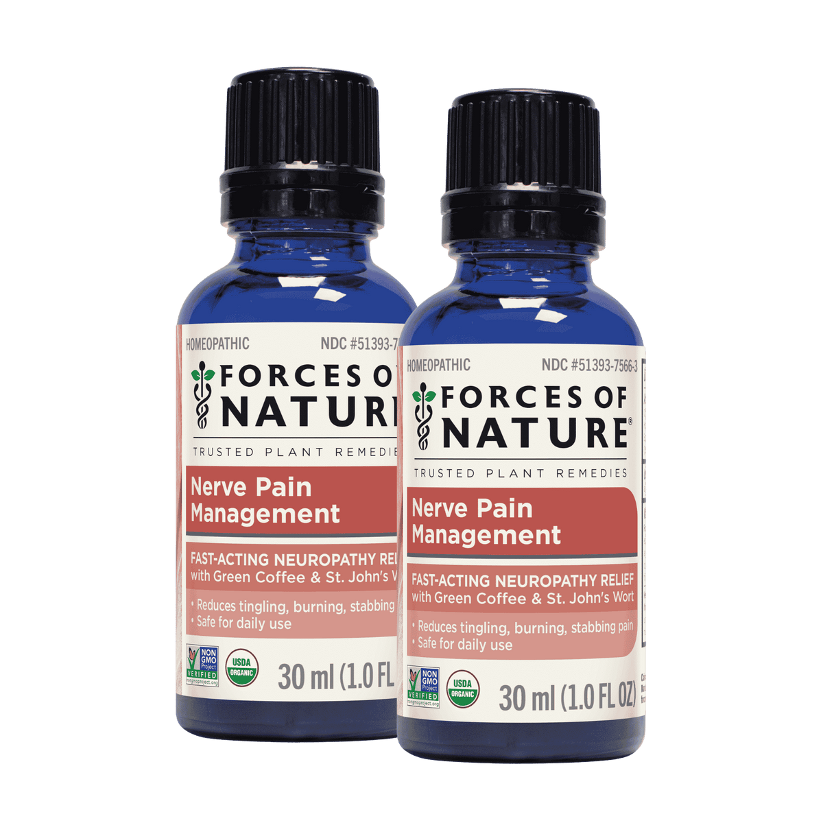 Two 30 ml bottles of Nerve Pain Management, 2-month supply
